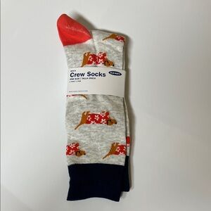 NWT Old Navy Men's Casual Socks Dachshund Weiner Dog